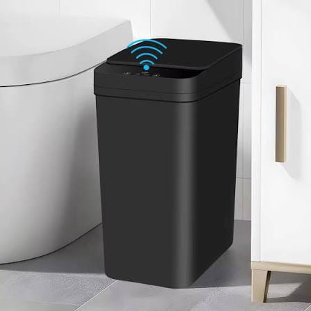 Pattumiera da 12 litri con sensore di movimento senza contatto per bagno, cucina, ufficio o camera da letto TechPlus